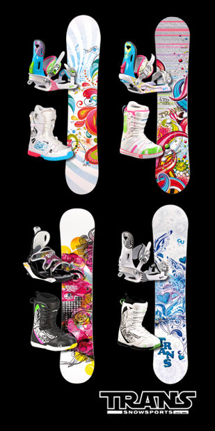 snowboard komplety TRANS