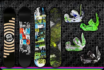 snowboard komplety